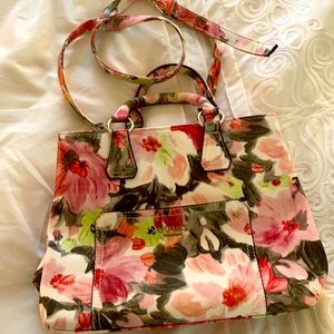 Guess pink Floral purse